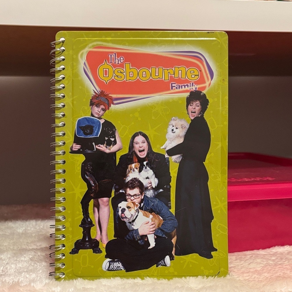 The Osbourne Family Spiral Notebook vintage 2002